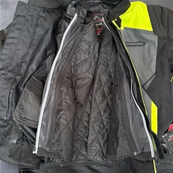 Tourmaster Intake High Visibility Motorcycle Jacket Men’s X-Large - Picture 4 of 15